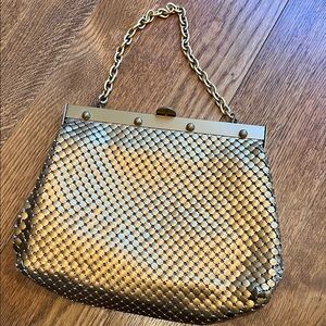 Whiting & Davis Gold Mesh Chain Bag